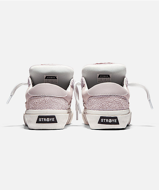 Straye Logan Puff Dusty Pink & White Skate Shoes