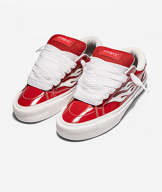 Straye Logan Puff Glossy Red Skate Shoes