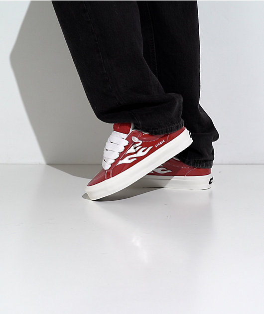 Straye Logan Puff Glossy Red Skate Shoes video