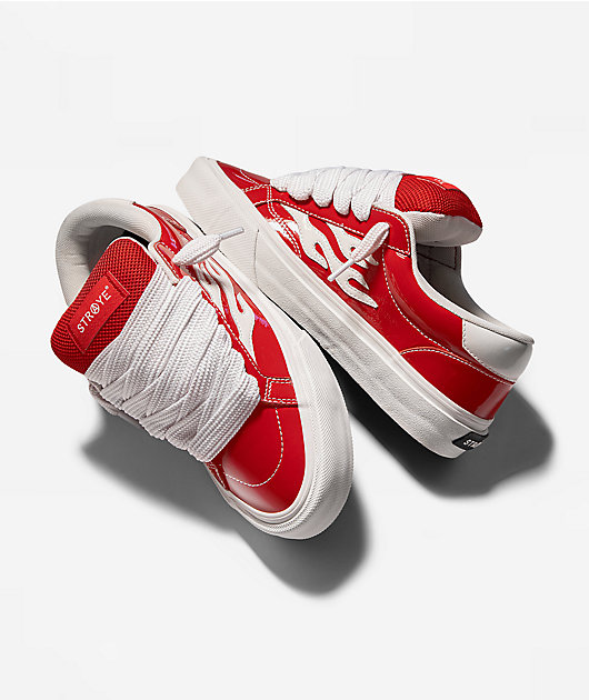 Straye Logan Puff Glossy Red Skate Shoes