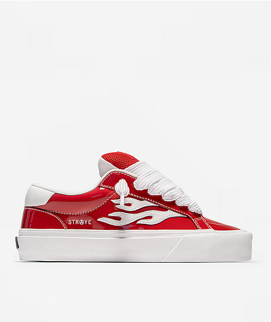 Straye Logan Puff Glossy Red Skate Shoes