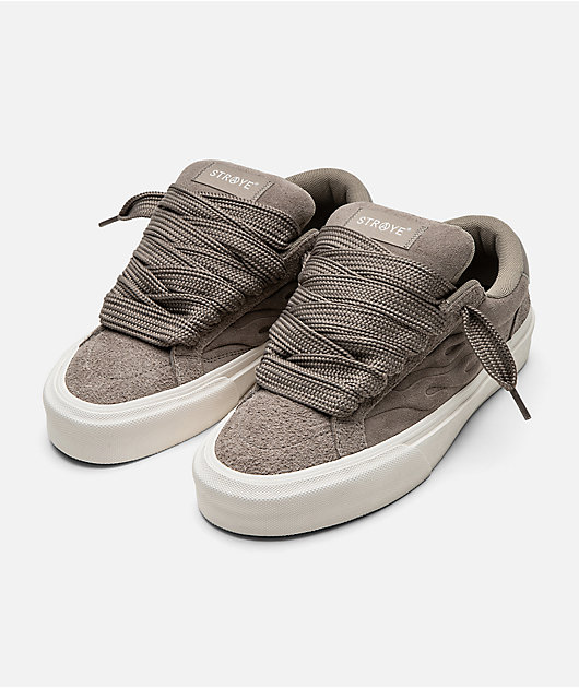 Straye Logan Puff Taupe Bevel Skate Shoes