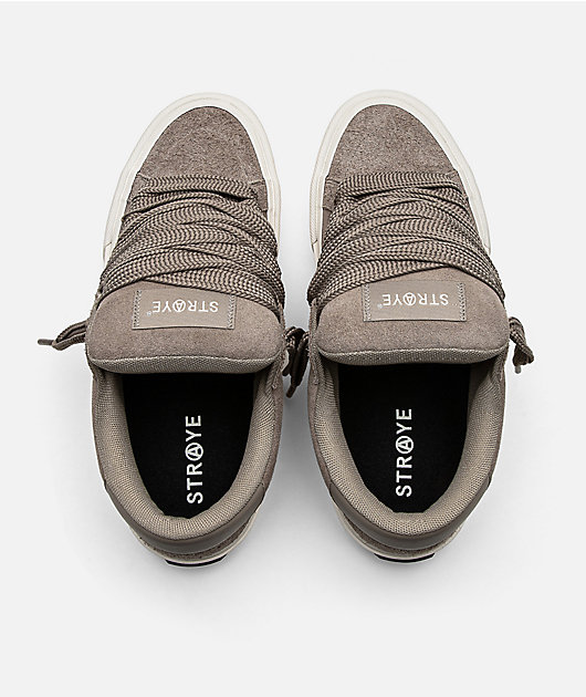 Straye Logan Puff Taupe Bevel Skate Shoes