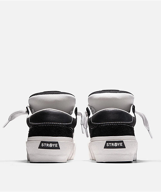 Straye Logan Stomper Black & White Skate Shoes