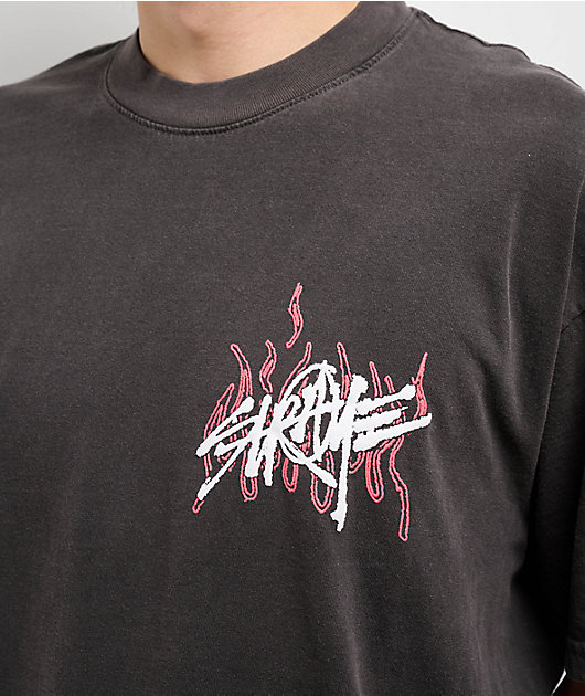 Straye New Wave Vintage Black Heavyweight T-Shirt