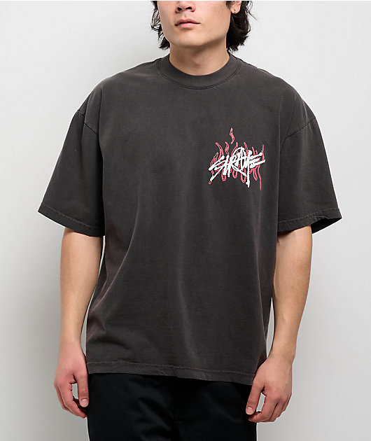 Straye New Wave Vintage Black Heavyweight T-Shirt