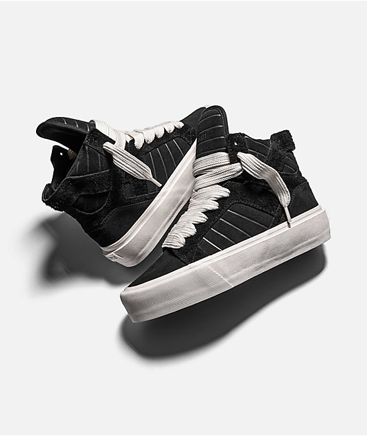 Straye SKTP.01 Black & White Skate Shoes