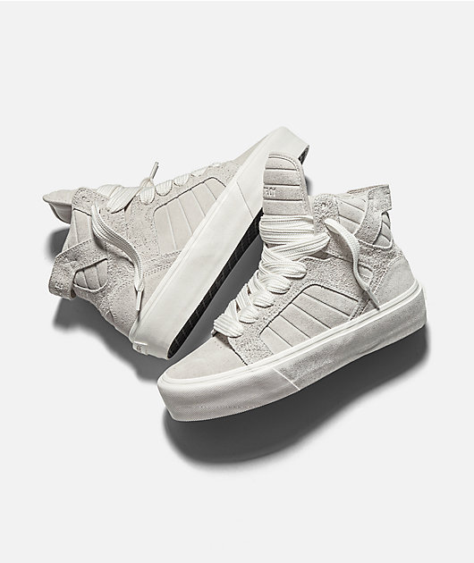 Straye SKTP.01 Cream & White Skate Shoes