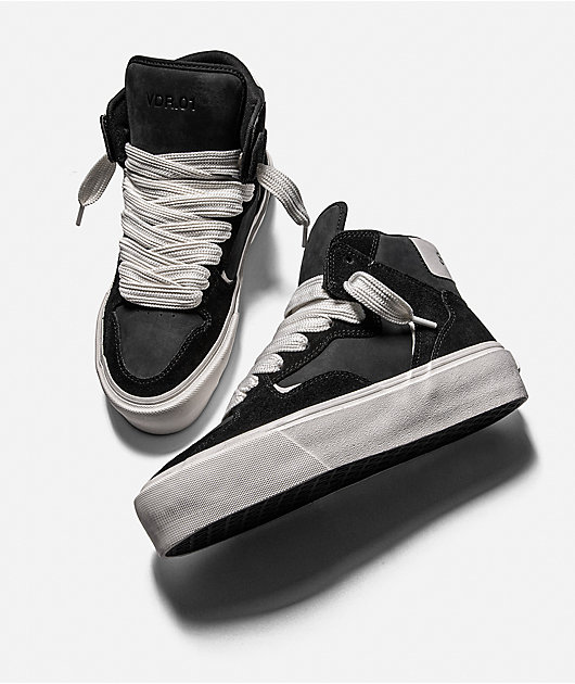 Straye VDR .01 Black & White High Top Skate Shoes
