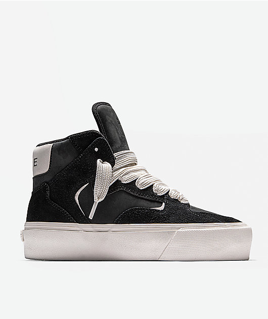 Straye VDR .01 Black & White High Top Skate Shoes