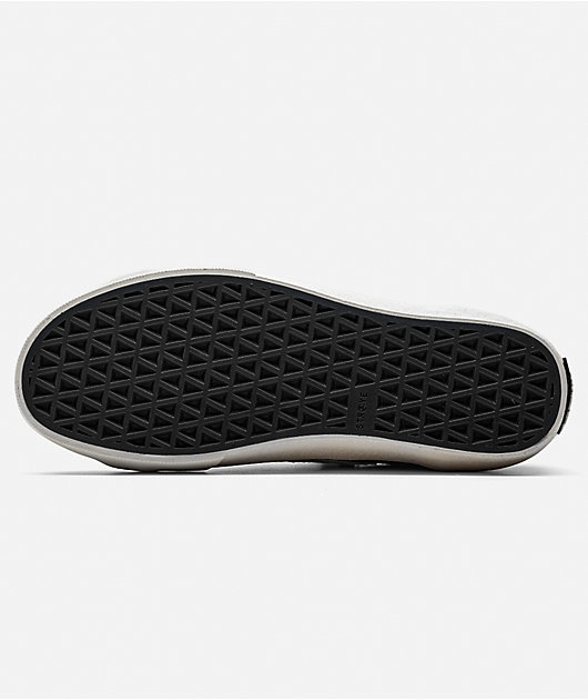 Straye Venice Buff Black & White High Top Skate Shoes