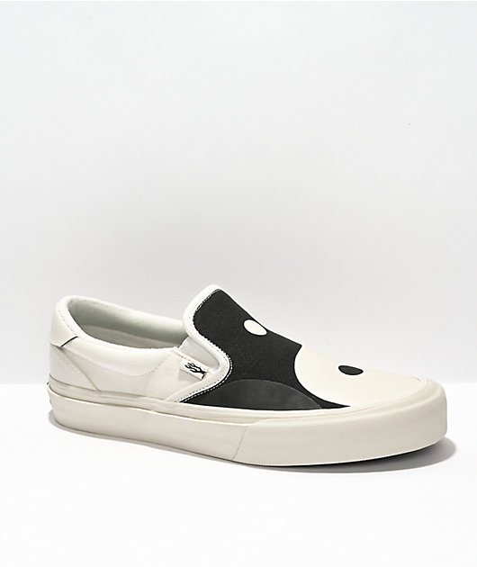 Straye Ventura One Love White & Black Slip-On Skate Shoes | Zumiez