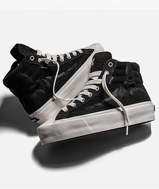 Straye x XPLR Venice Stomper Bones Black & White Shoes | Zumiez