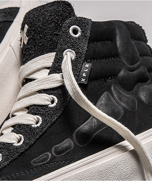 Straye x XPLR Venice Stomper Bones Black & White Shoes | Zumiez