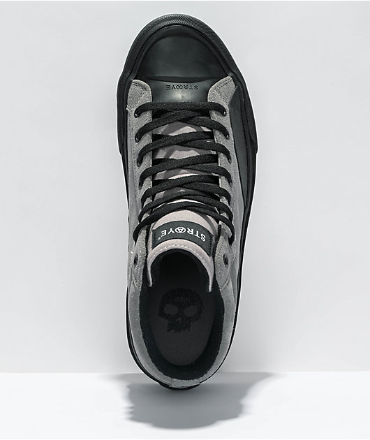 Straye x Zero Venice XR zapatos de skate de caña alta negros y grises