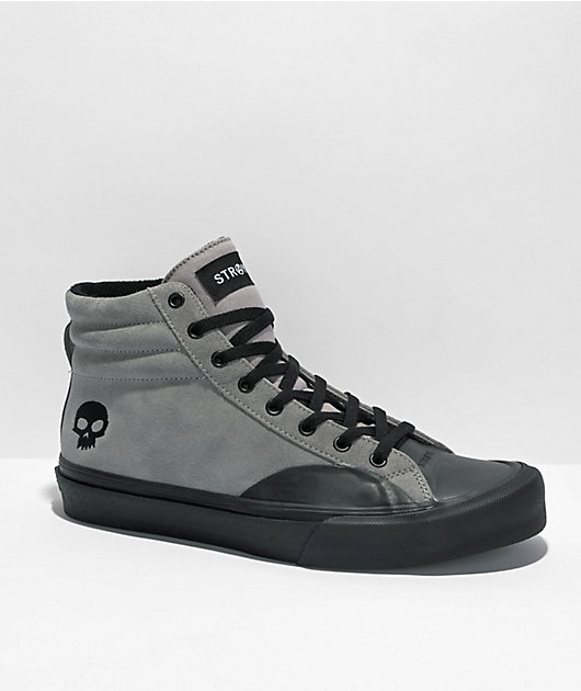 Straye x Zero Venice XR zapatos de skate de caña alta negros y grises