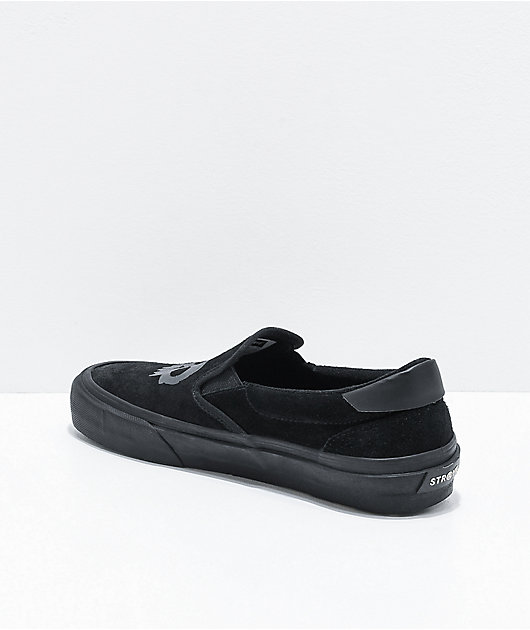 Straye x Zero Ventura Slip- On zapatos de skate negros