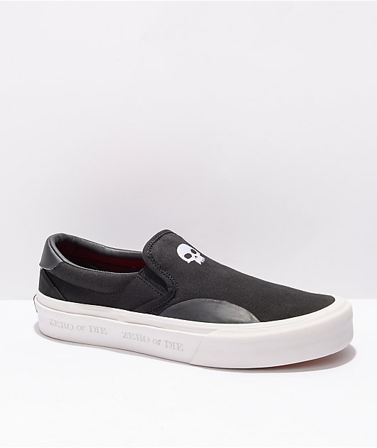 Straye x Zero Ventura X-Ray Black, White, & Red Slip-On Skate Shoes | Zumiez