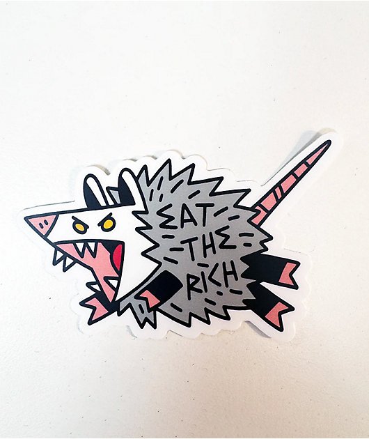 Strike Gently Eat The Rich Sticker