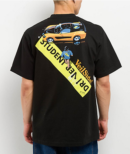 Student Driver Veilside Black T-Shirt