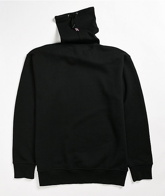 Sudadera Negra Con Cuello Redondo Y Logo Estampado En La Espalda De Santa Cruz