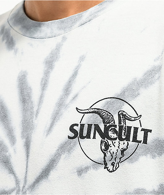 SunCult Finders Keepers Grey Tie Dye T-Shirt