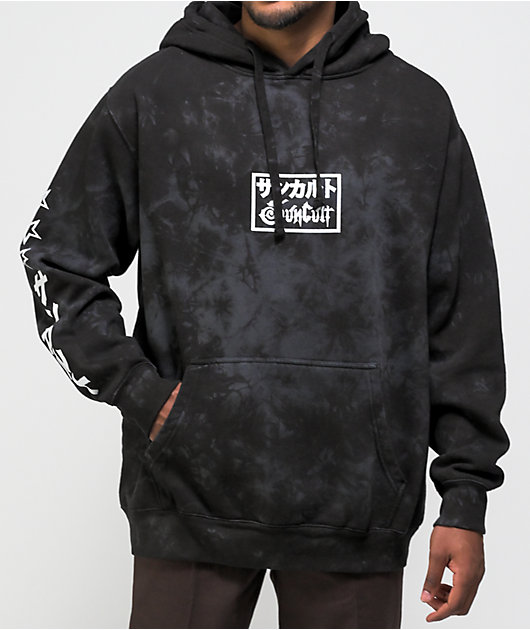 SunCult Trike Black Tie Dye Hoodie