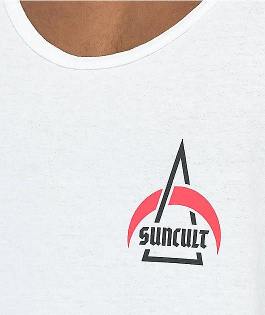 Suncult Took Away camiseta sin mangas blanca