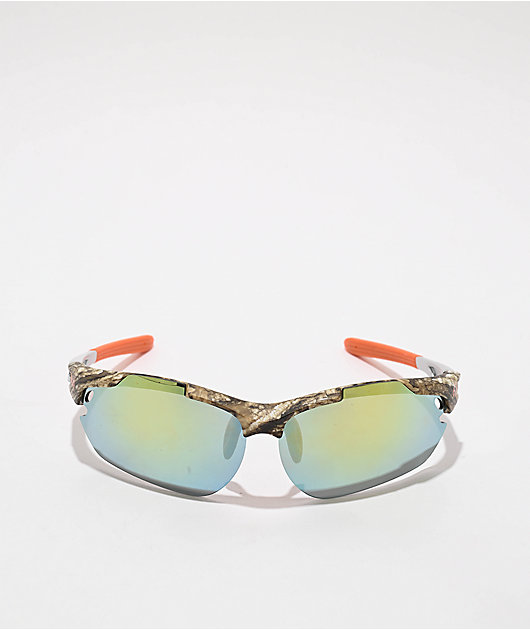 Sunscape x Realtree Edge, Silver, & Orange Hunter Sport Sunglasses