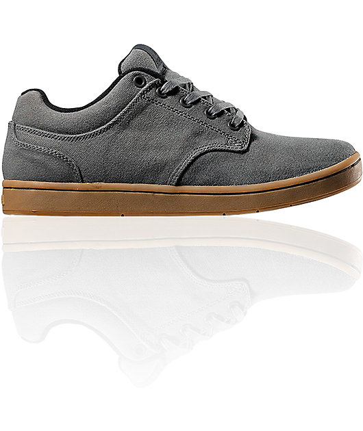 grey canvas shoes
