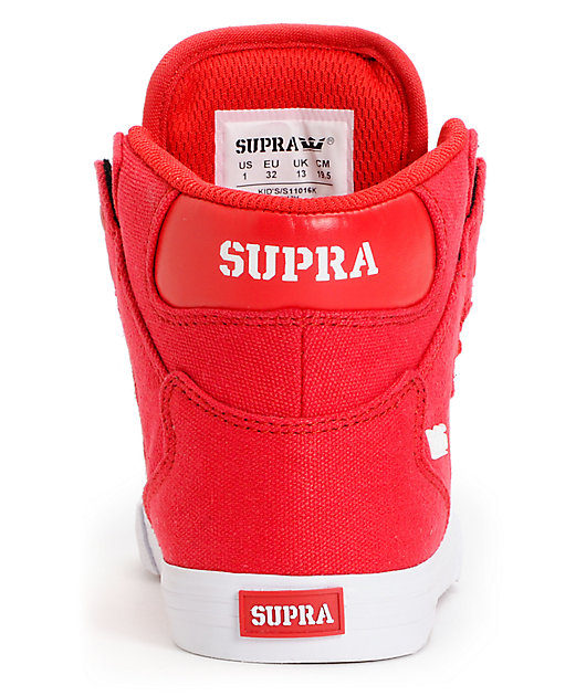 supra vaider red canvas