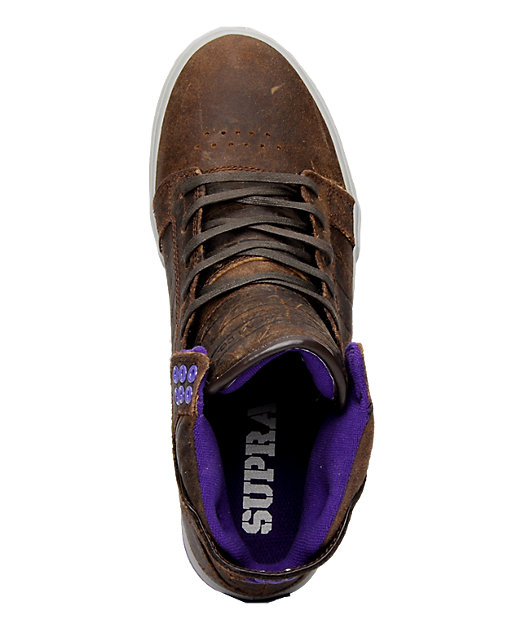 Supra Muska Skytop Kola Brown Shoes Zumiez Supra Muska Skytop Kola Brown Shoes Zumiez