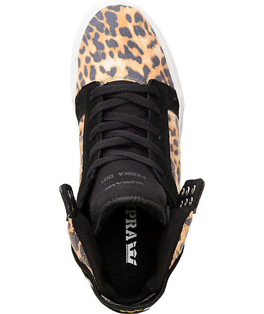 Supra Skytop Cheetah Skate Shoes Zumiez