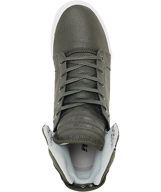 supra skytop olive/black-white