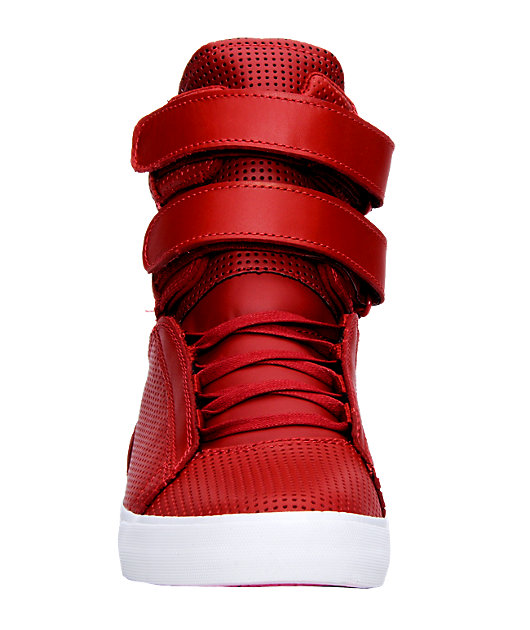 Supra TK Society Red Perforated Shoes 