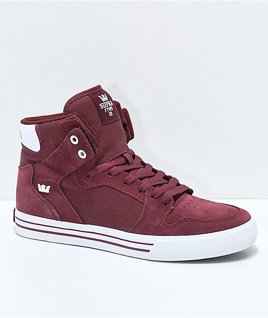 supra vaider red canvas