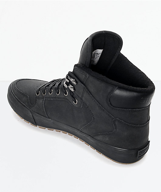supra vaider cold weather black & gum boots