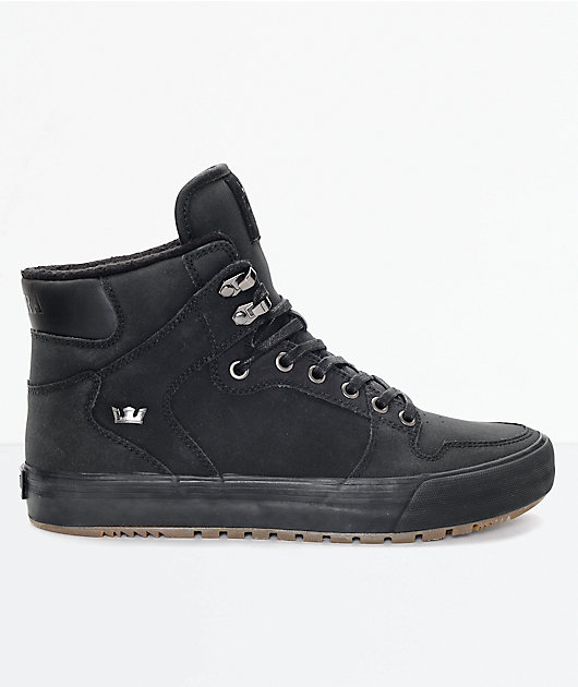 Supra Vaider Cold Weather botas en negro y goma
