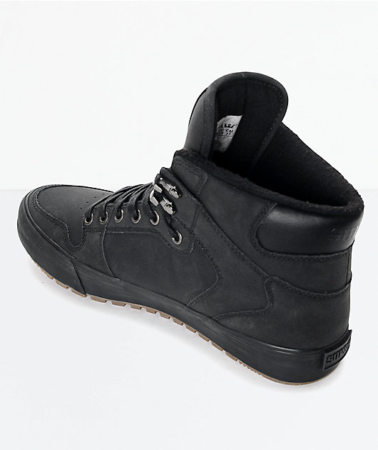 Supra Vaider Cold Weather botas en negro y goma