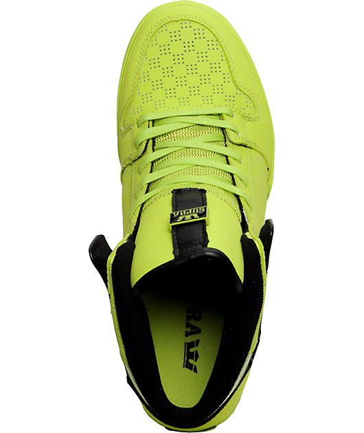 Supra Vaider Tuf Neon Tennis Shoes | Zumiez