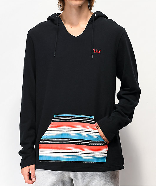 black poncho hoodie