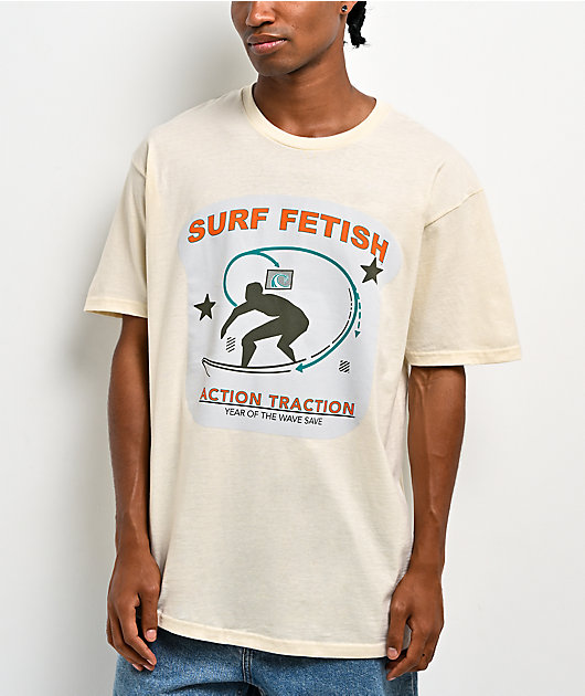 Surf Fetish Action Traction Off White T-Shirt