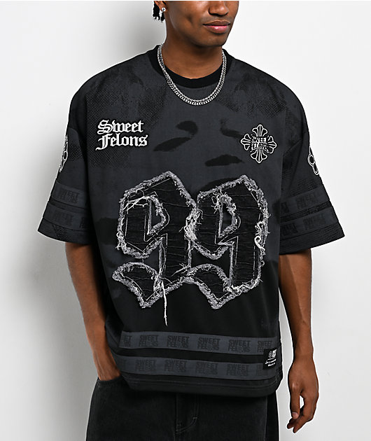 Sweet Felons Black Football Jersey | Zumiez