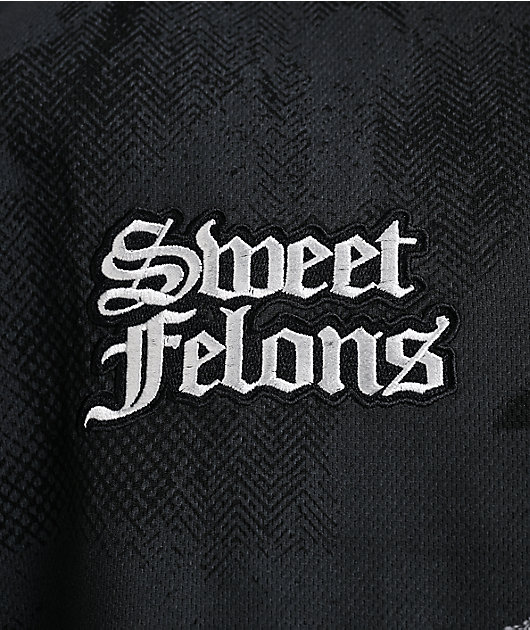 Sweet Felons Black Football Jersey