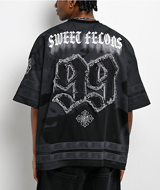 Sweet Felons Black Football Jersey