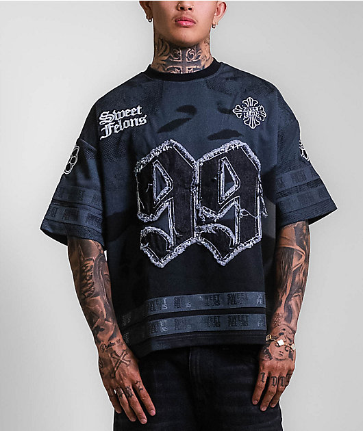 Sweet Felons Black Football Jersey | Zumiez