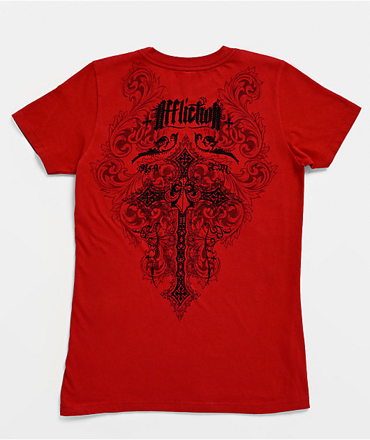 Syndic Rhinestone Red T-Shirt