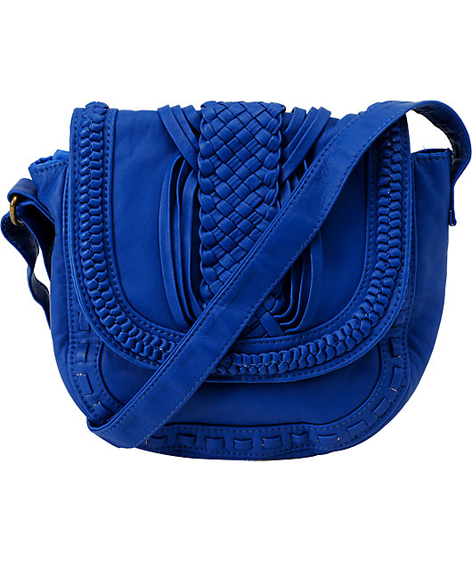 blue crossbody purse