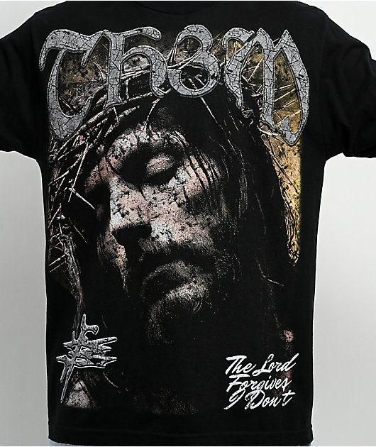 TH3M Forgive Black & White 2fer Long Sleeve T-Shirt