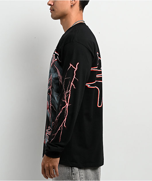TH3M Racing Black Long Sleeve T-Shirt | Zumiez